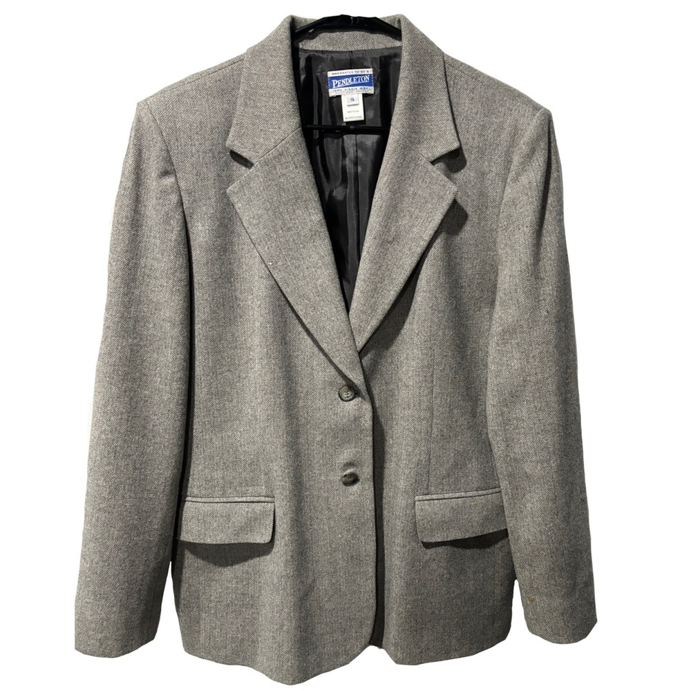 Vintage Pendleton wool grey blazer